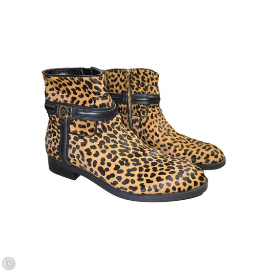 Boots Ankle Flats By Michael By Michael Kors In Animal Print, Size: 9.5