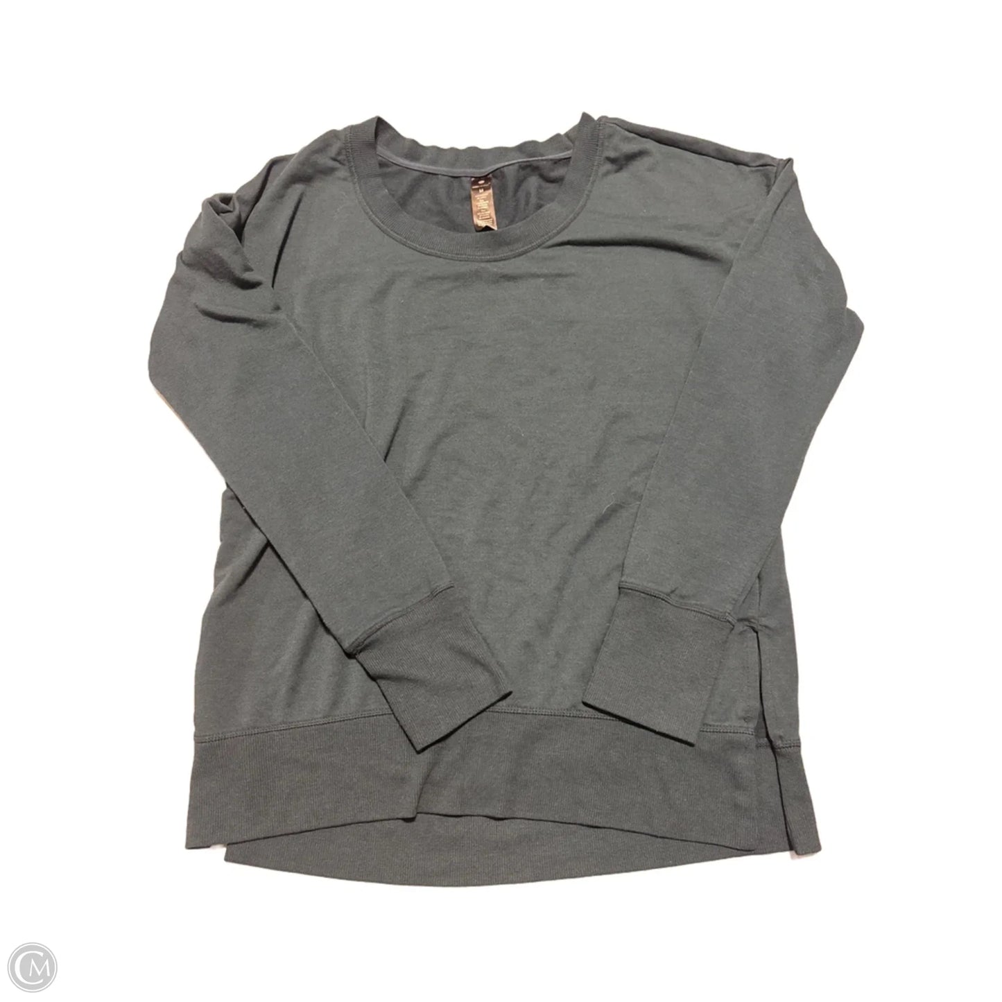 Top Long Sleeve By Yogalicious In Teal, Size: M