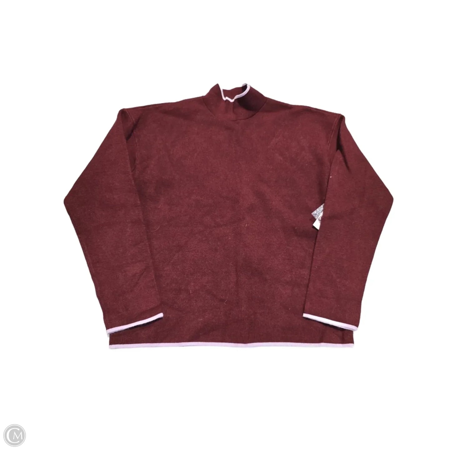 Sweater By Anthropologie In Maroon, Size: S