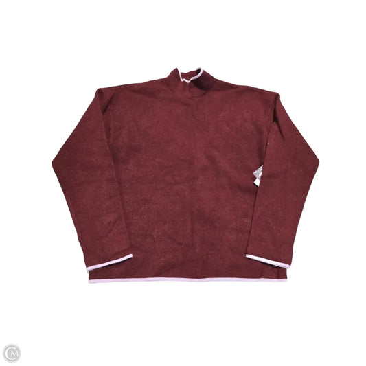 Sweater By Anthropologie In Maroon, Size: S
