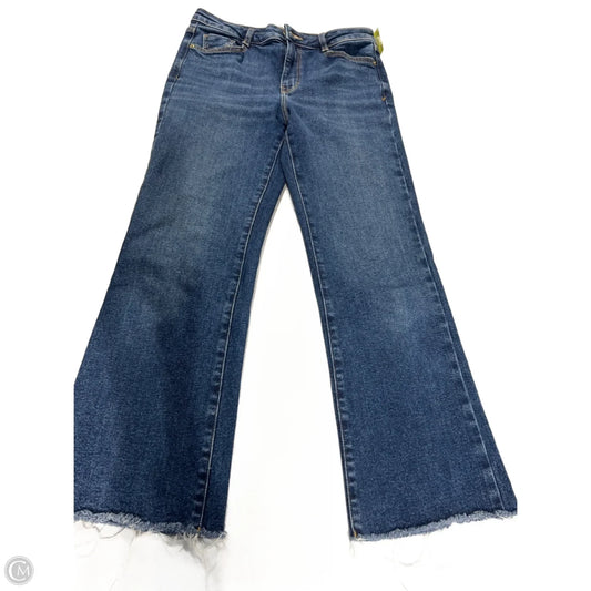 Jeans Straight By Zara In Blue Denim, Size: 4