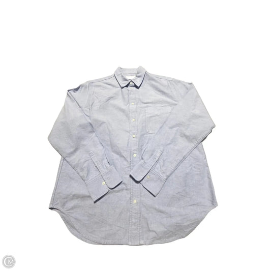 Top Long Sleeve By Everlane In Blue, Size: S