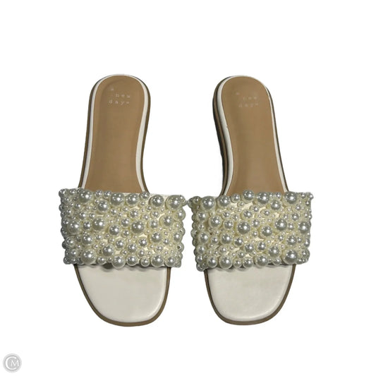 Sandals Flats By A New Day In White, Size: 7.5