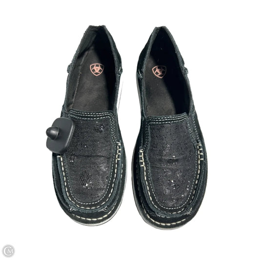Shoes Flats By Ariat In Black, Size: 6
