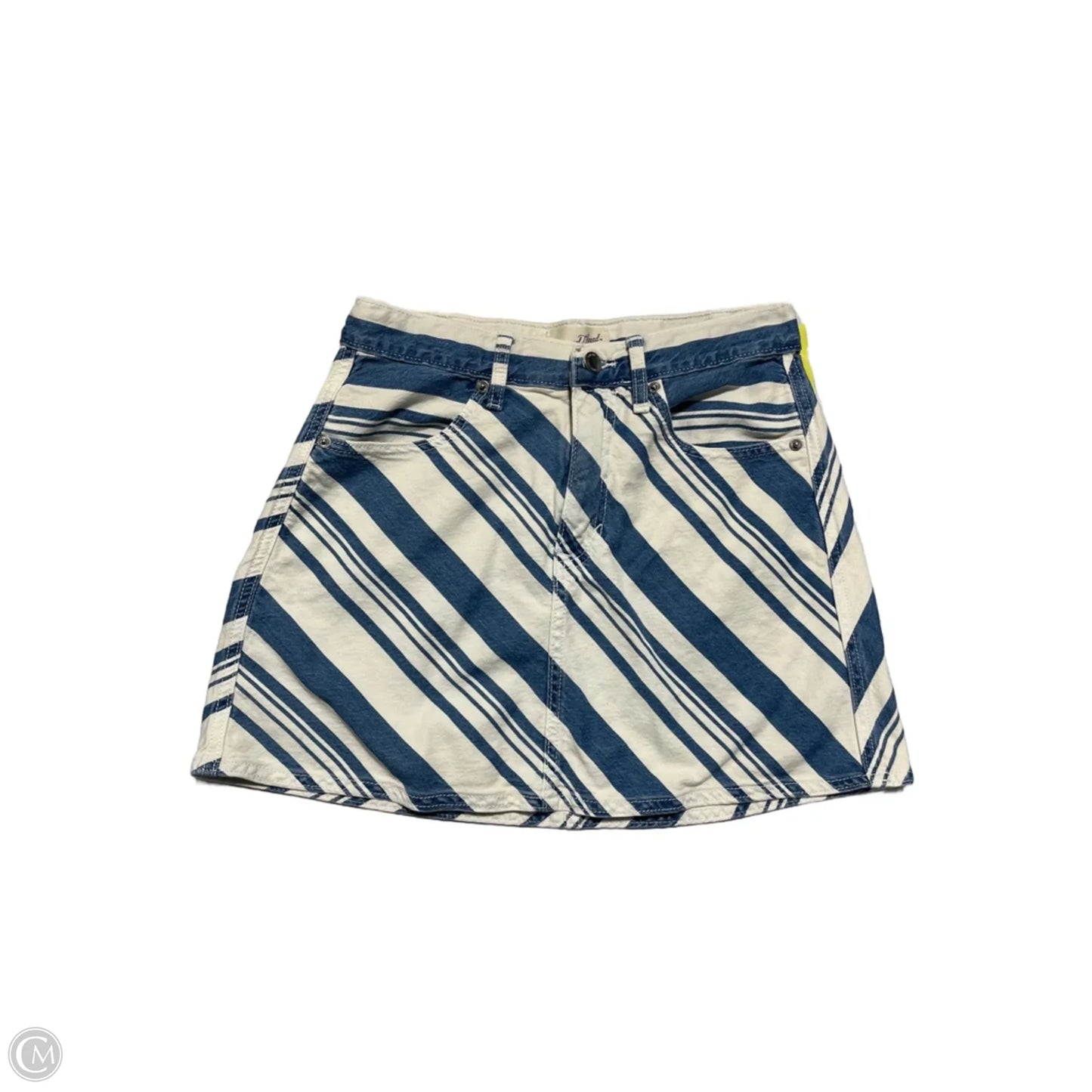 Skirt Mini & Short By Universal Thread In Blue & White, Size: 4