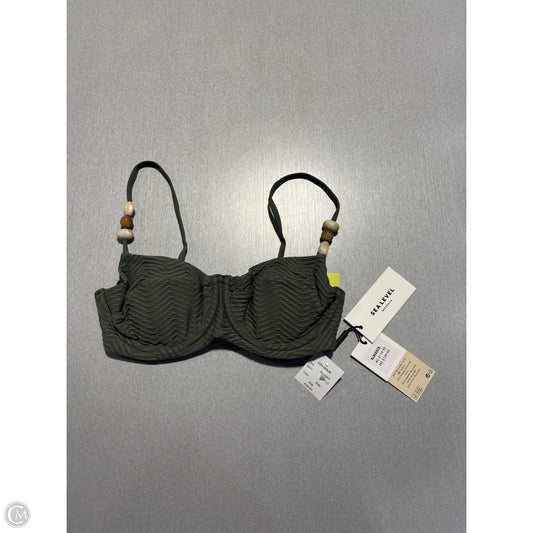 Swimsuit Top By Cma In Green, Size: S