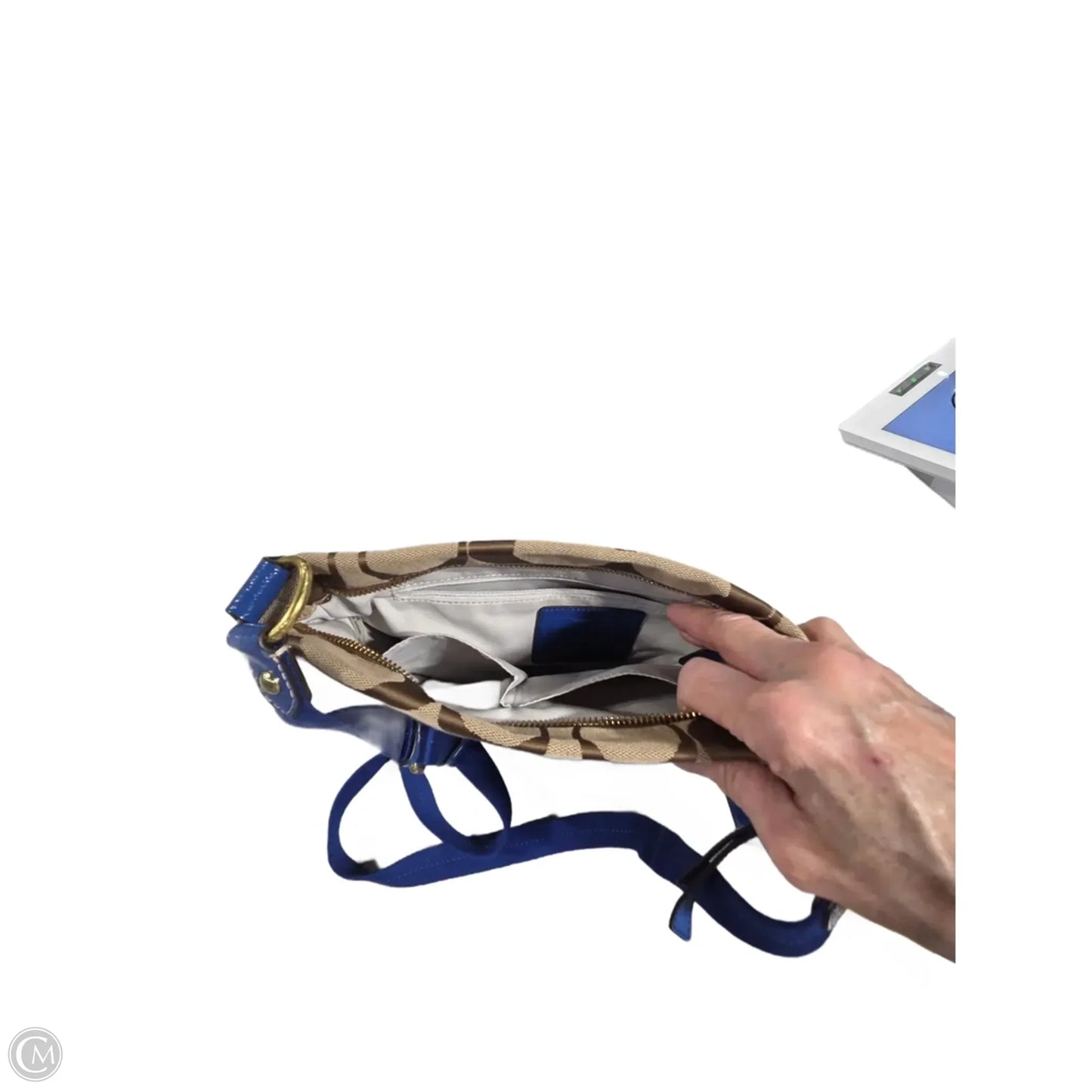 Crossbody Designer By Coach, Size: Medium