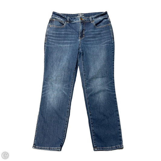 Jeans Straight By Maurices In Blue Denim, Size: 12