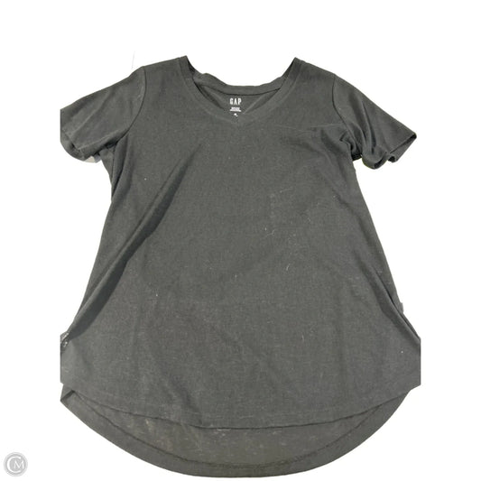 Top Short Sleeve Basic By Gap In Black, Size: M