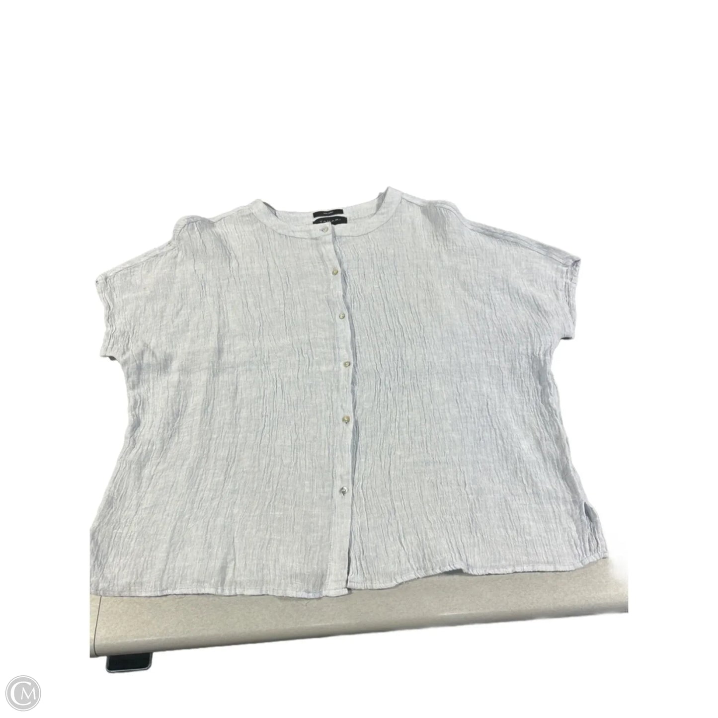 Top Short Sleeve By Tahari In Blue, Size: S