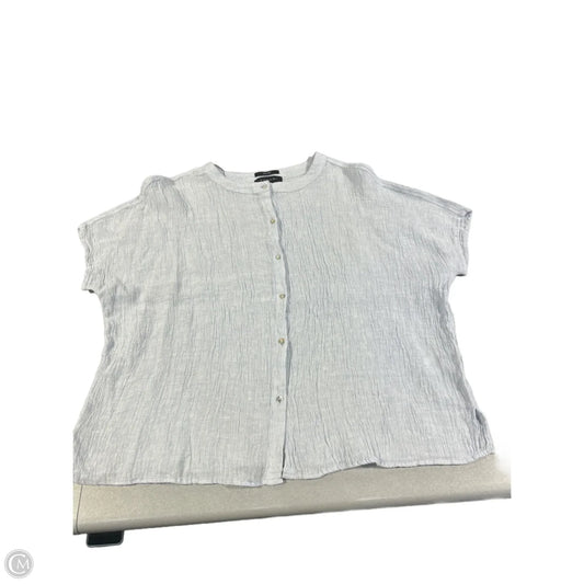 Top Short Sleeve By Tahari In Blue, Size: S