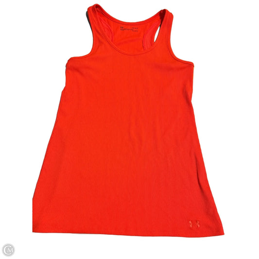 Athletic Tank Top By Under Armour In Orange, Size: L