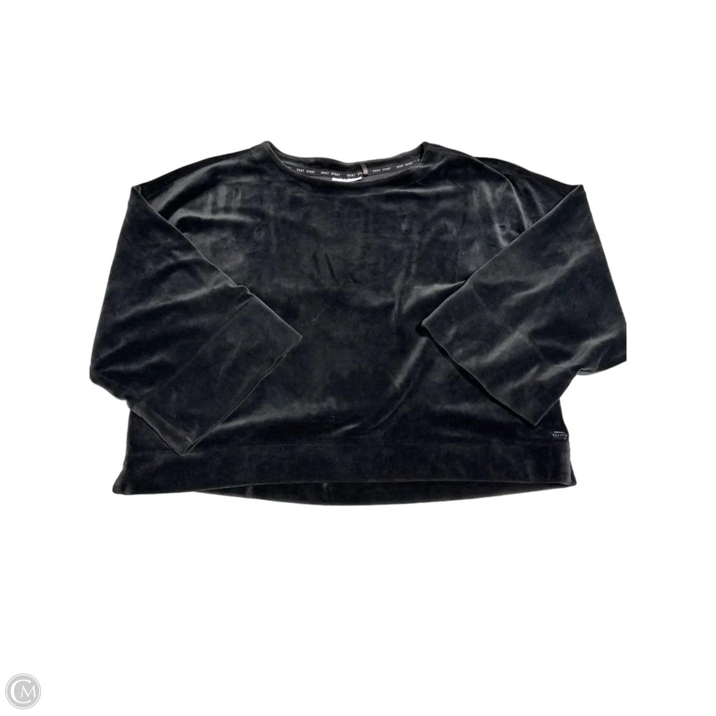Top 3/4 Sleeve By Dkny In Black, Size: Xl