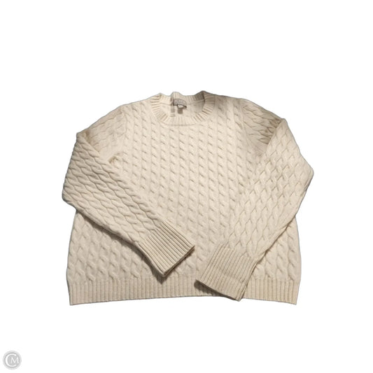 Sweater By J. Crew In Cream, Size: Xl