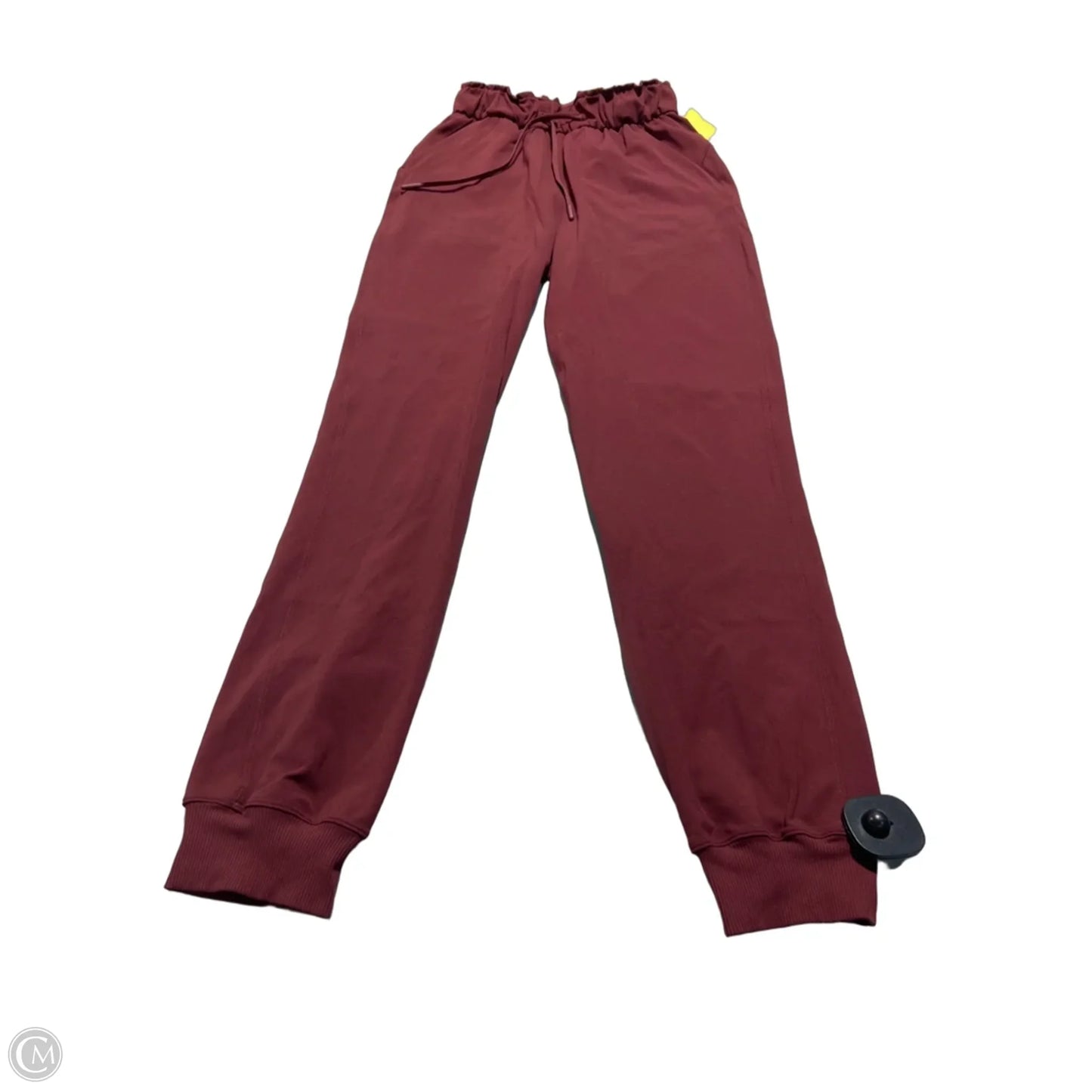 Athletic Pants By Lululemon In Maroon, Size: 0