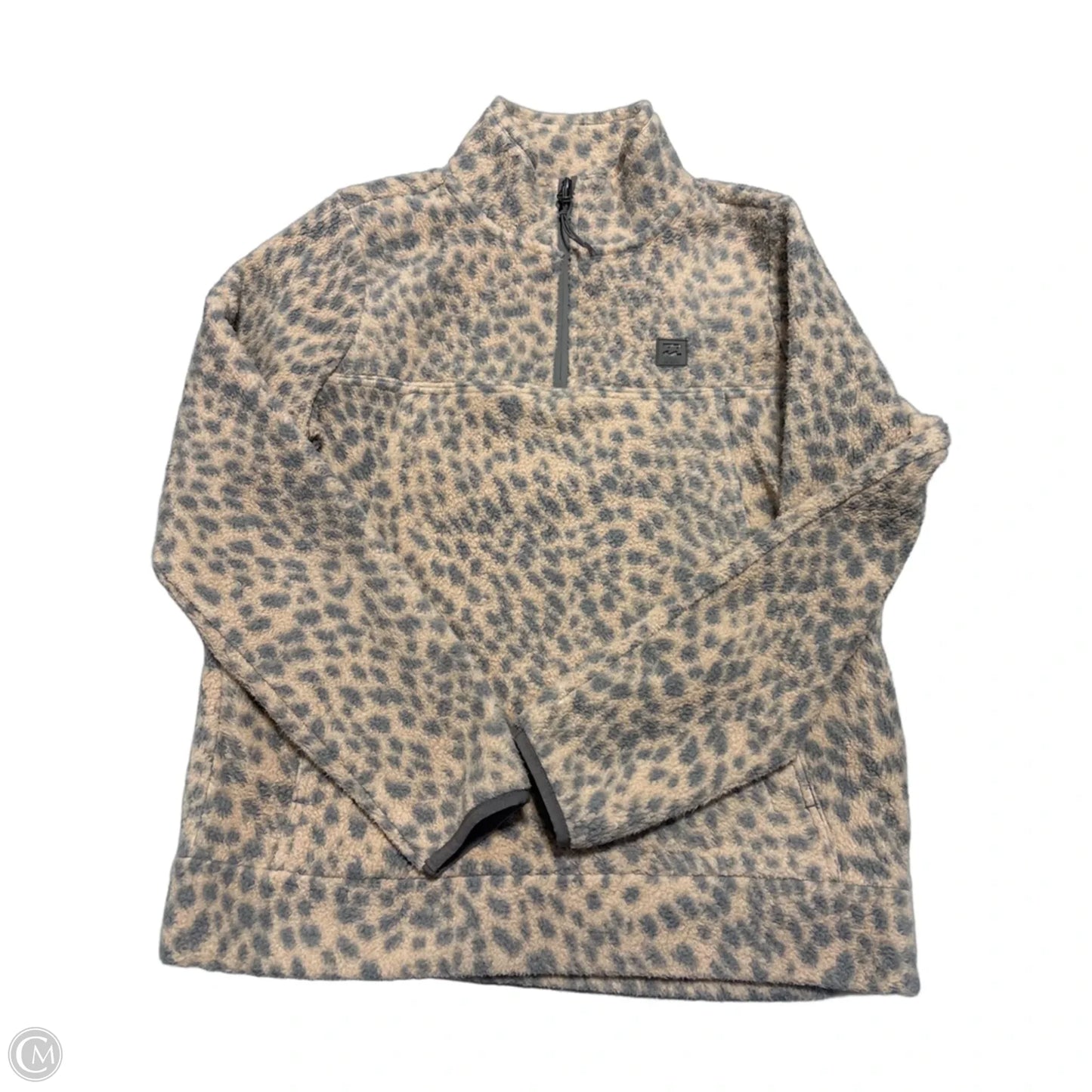 Jacket Fleece By Billabong In Animal Print, Size: M