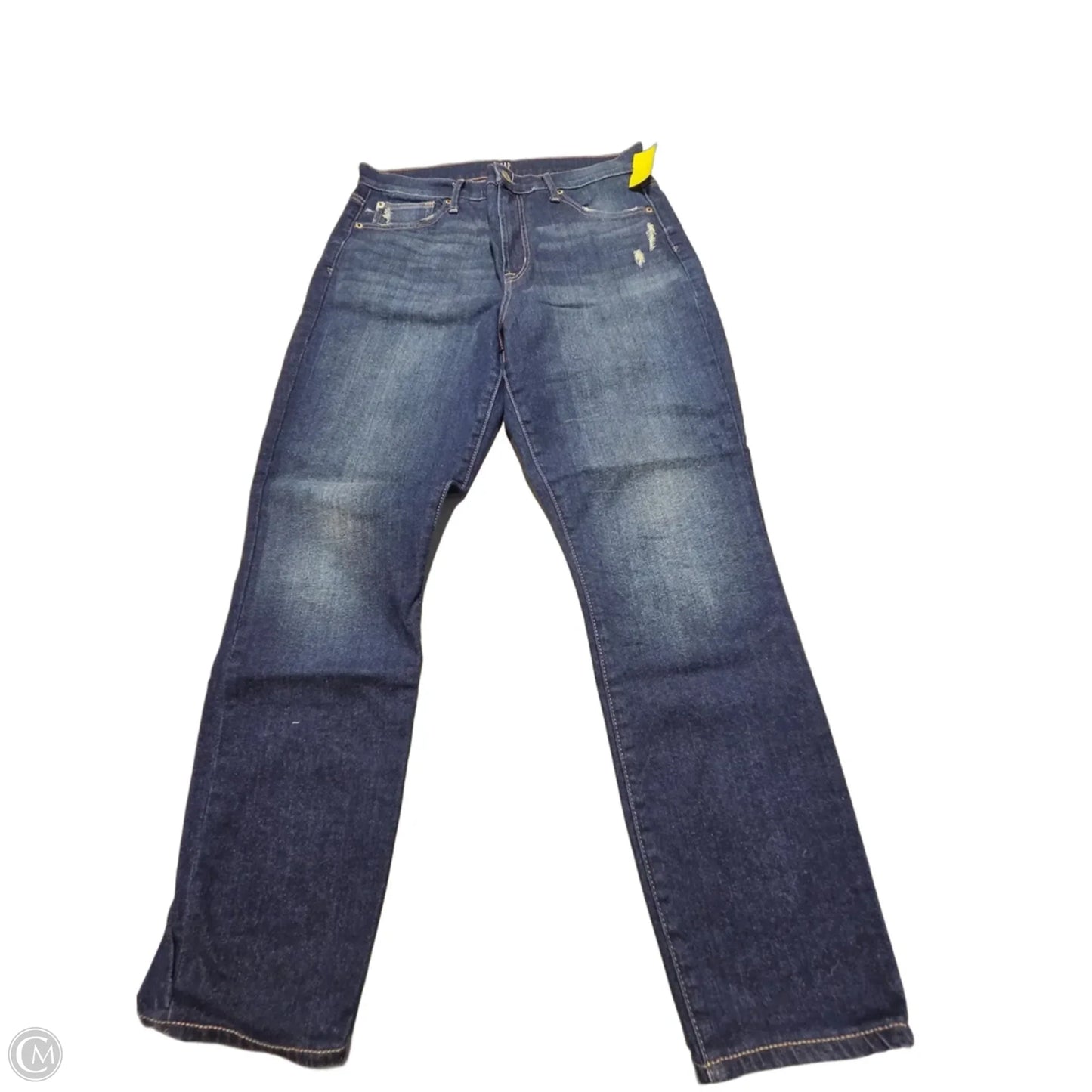 Jeans Straight By Gap In Blue Denim, Size: 12