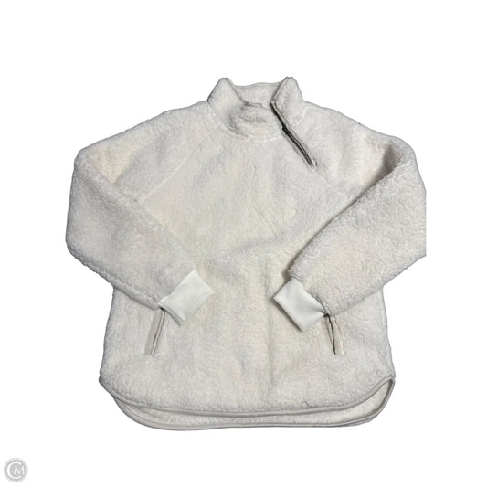 Jacket Fleece By Abercrombie And Fitch In White, Size: M