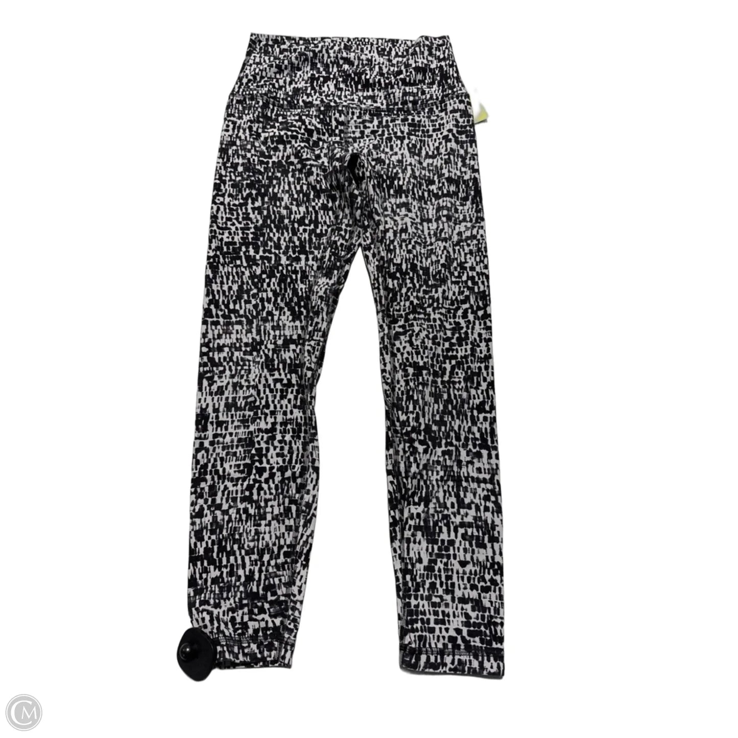 Athletic Leggings By Lululemon In Black & Grey, Size: 6