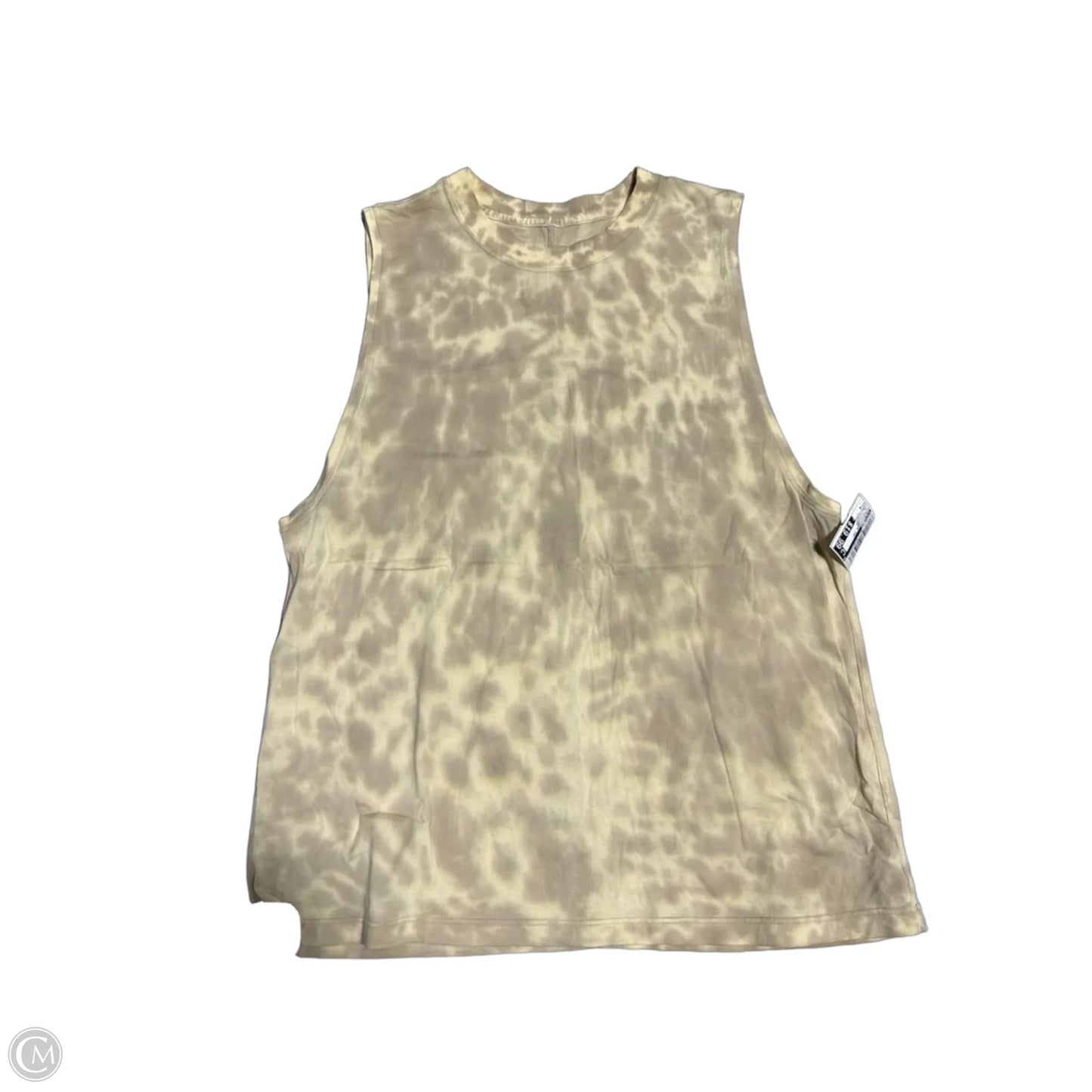Athletic Tank Top By Lululemon In Yellow, Size: 6