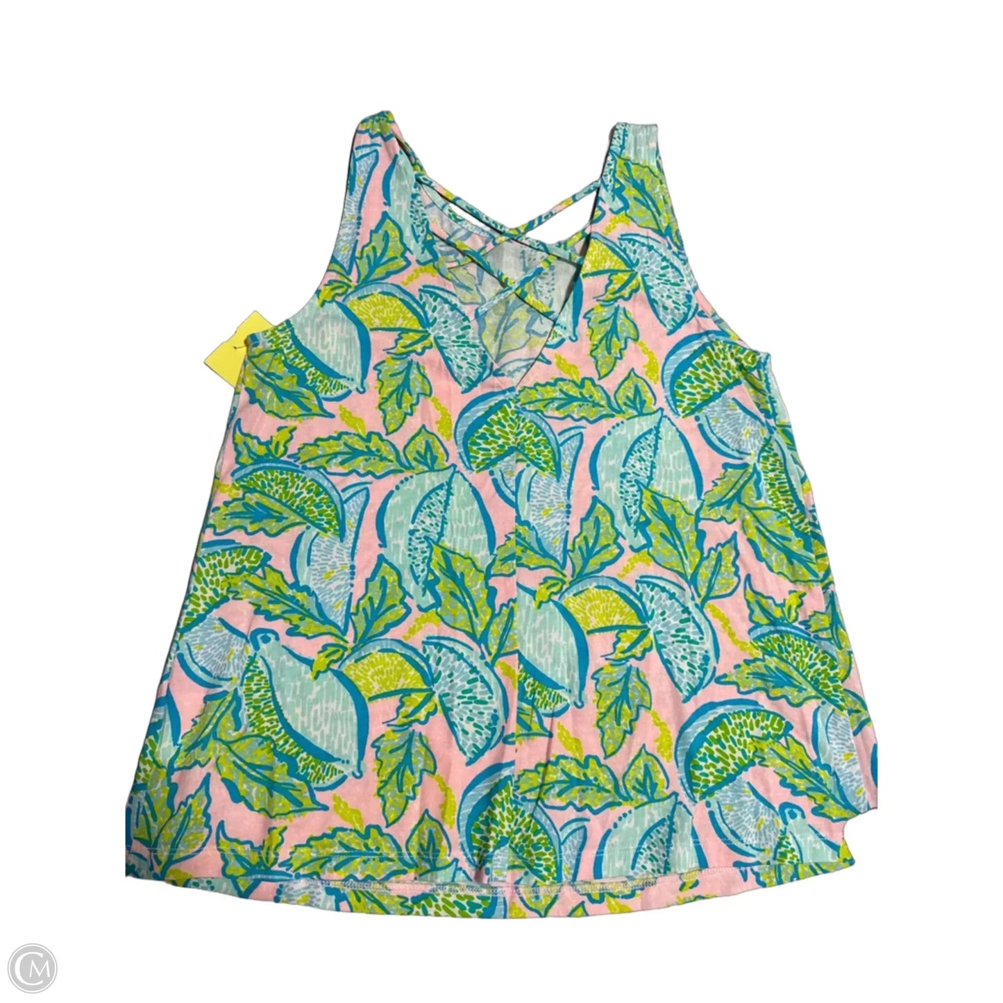 Tank Top Designer By Lilly Pulitzer In Blue & Pink, Size: S