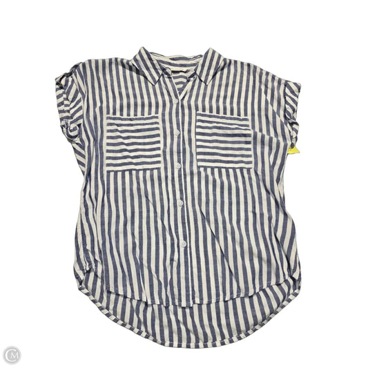 Top Short Sleeve By Beachlunchlounge In Striped Pattern, Size: M