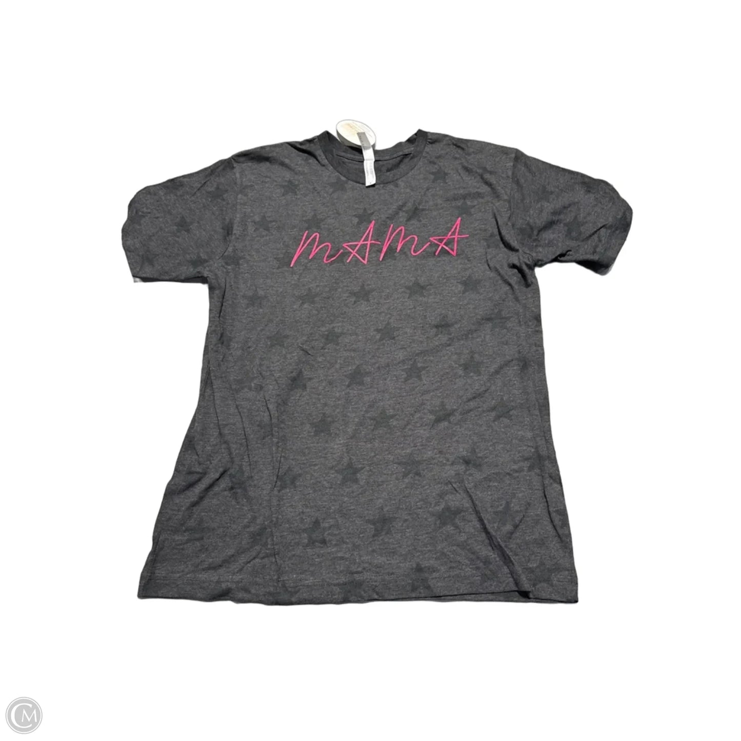 Top Short Sleeve By Cme In Grey, Size: M