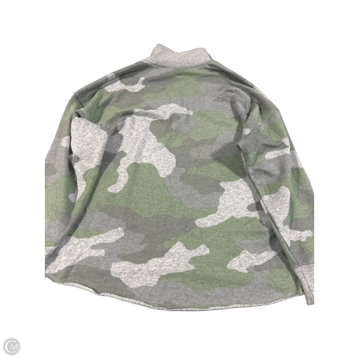 Top Long Sleeve By Aerie In Camouflage Print, Size: Xs