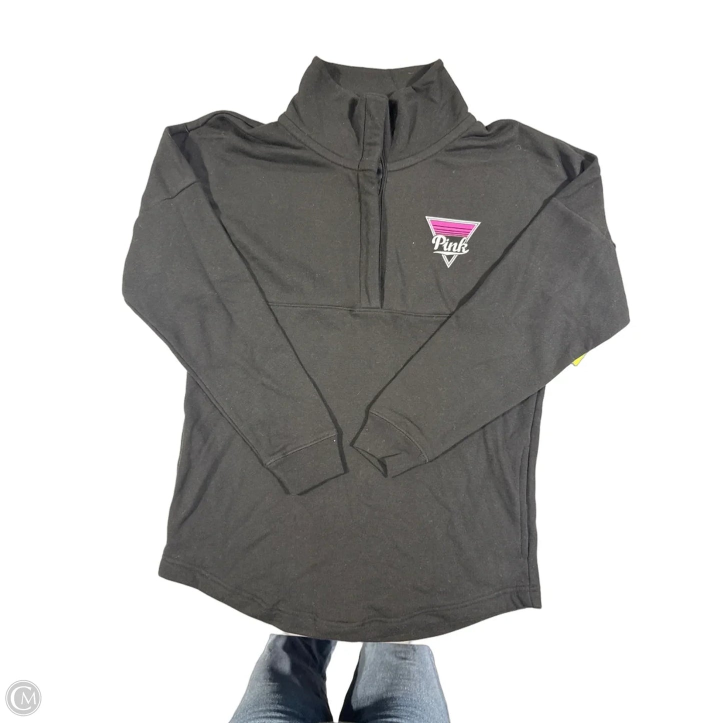 Top Long Sleeve By Pink In Black, Size: Xs