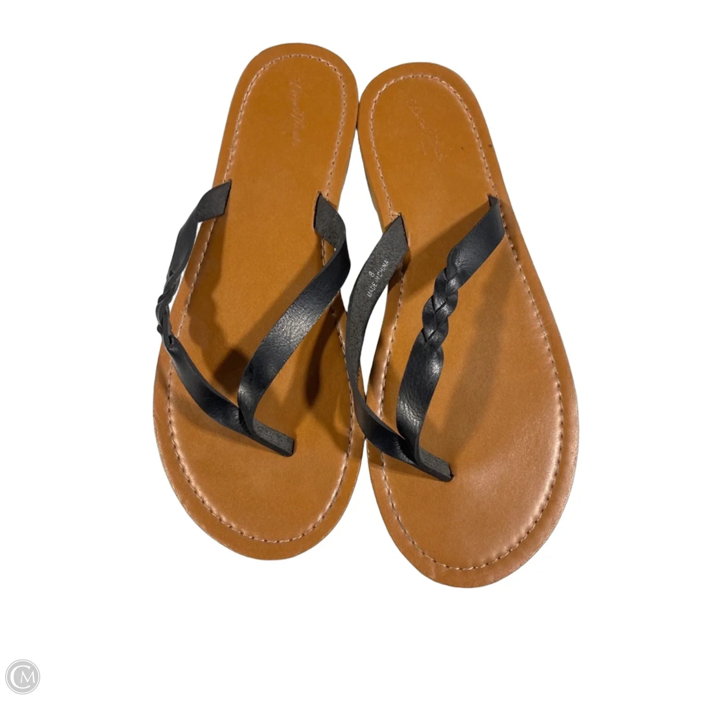 Sandals Flats By Universal Thread In Black, Size: 8