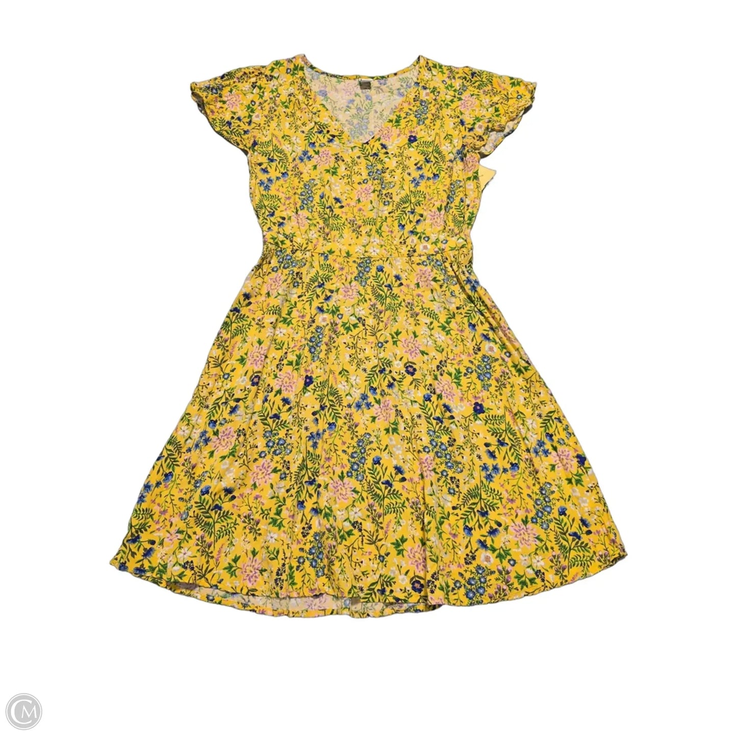 Dress Casual Short By Old Navy In Yellow, Size: S