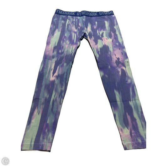 Athletic Leggings By Gym Shark In Blue & Purple, Size: Xl