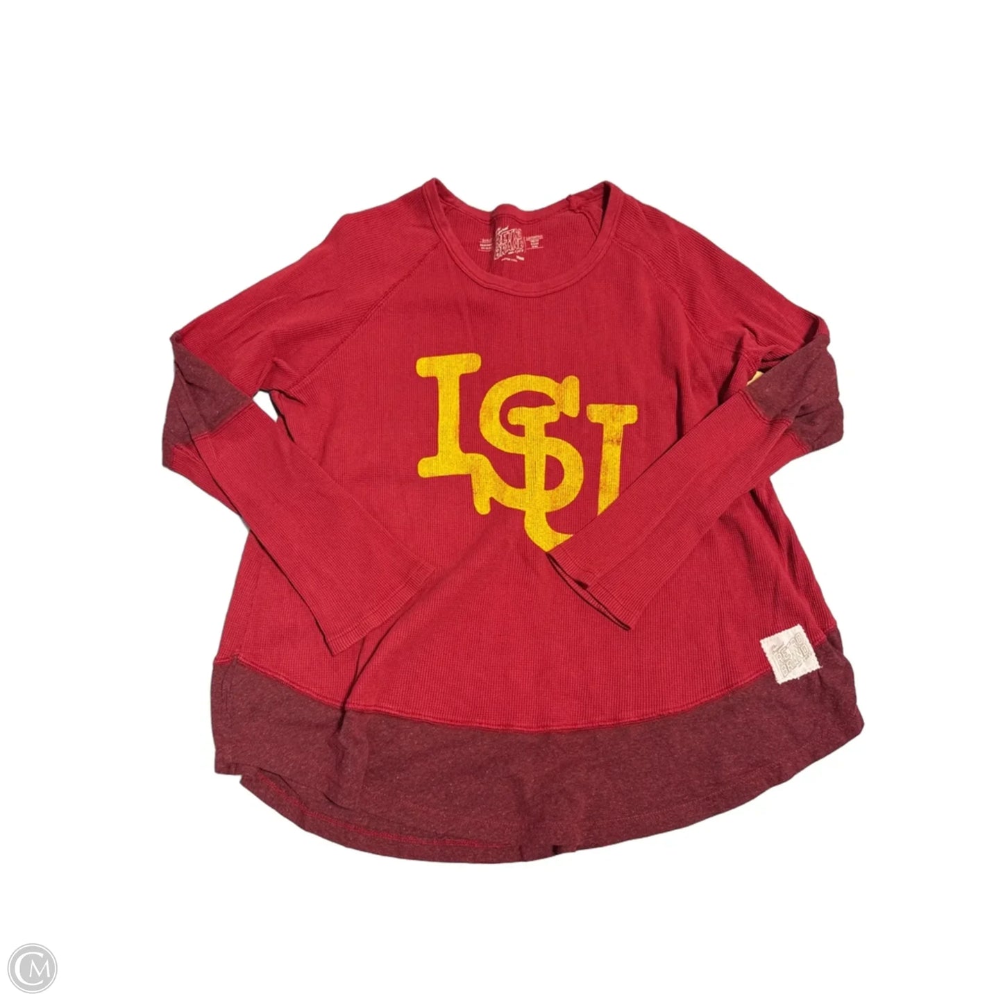 Top Long Sleeve By Cmc In Red, Size: M