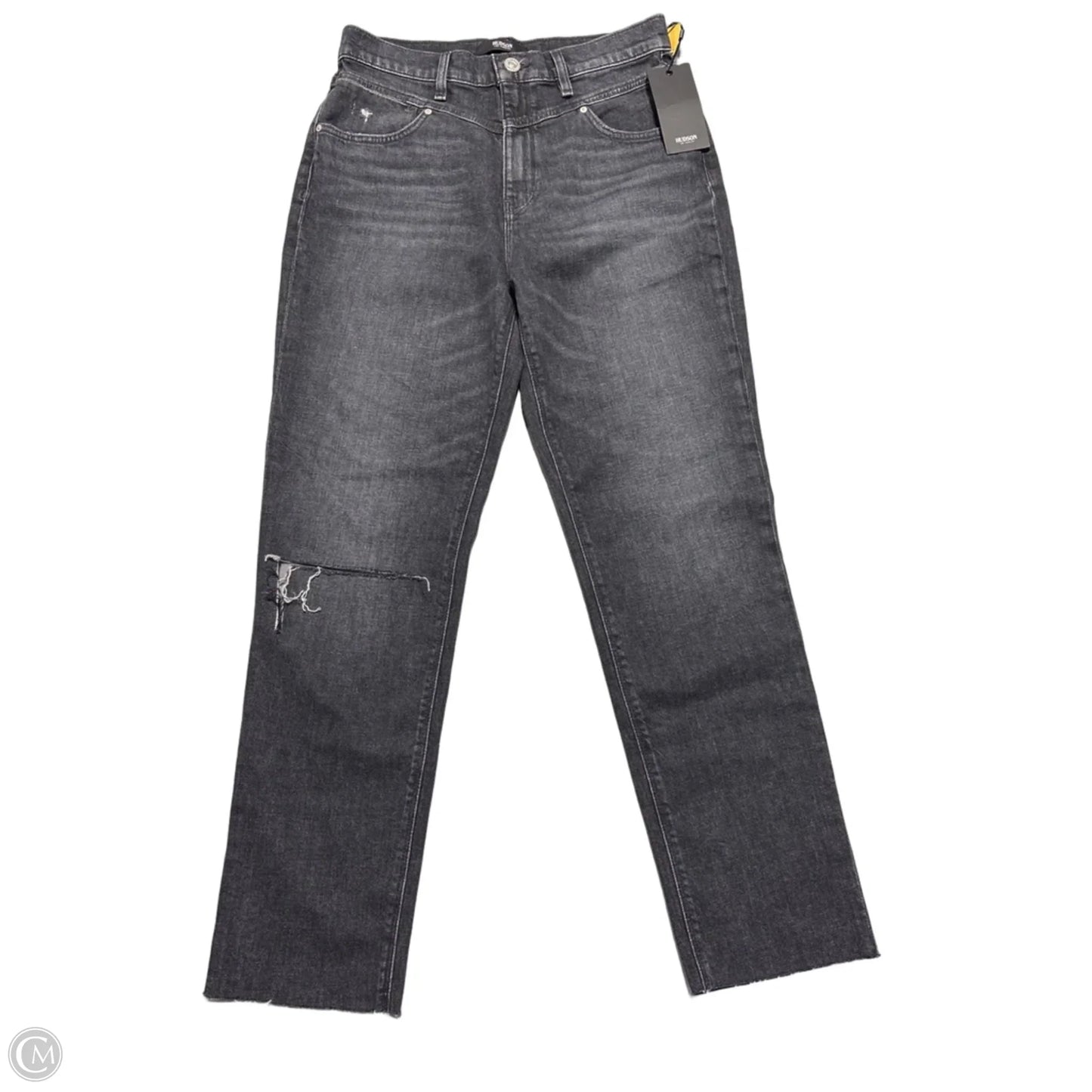 Jeans Straight By Hudson In Black Denim, Size: 10