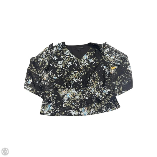 Blouse Long Sleeve By White House Black Market In Black, Size: Xs