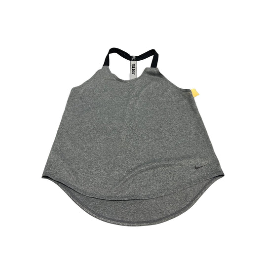 Athletic Tank Top By Nike In Grey, Size: M