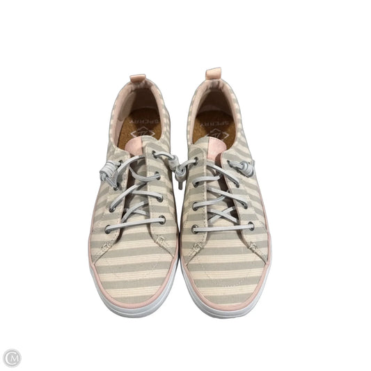 Shoes Flats By Sperry In Striped Pattern, Size: 9.5