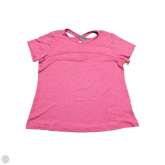 Athletic Top Short Sleeve By Cmc In Pink, Size: 2x