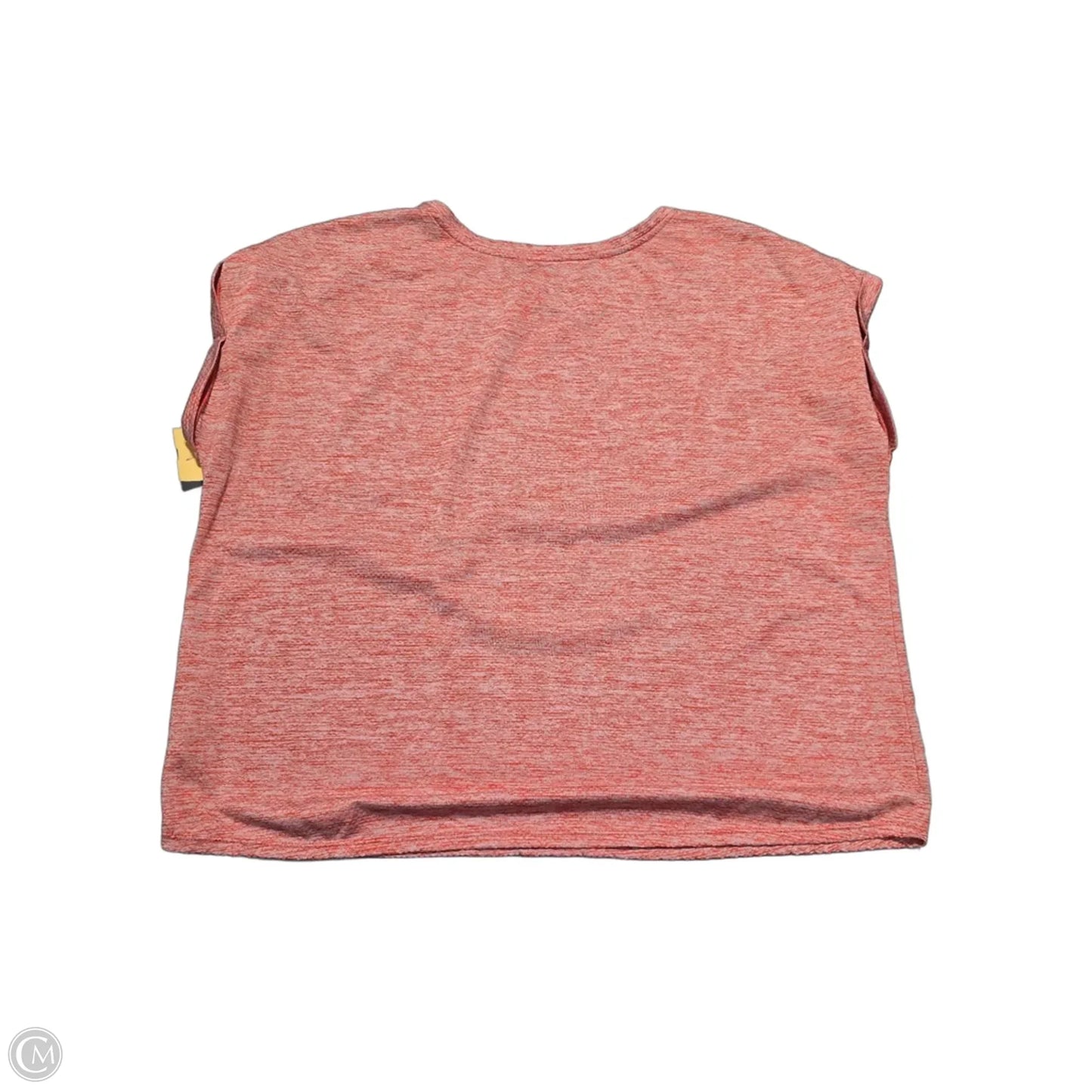 Athletic Top Short Sleeve By Spalding In Orange, Size: 1x