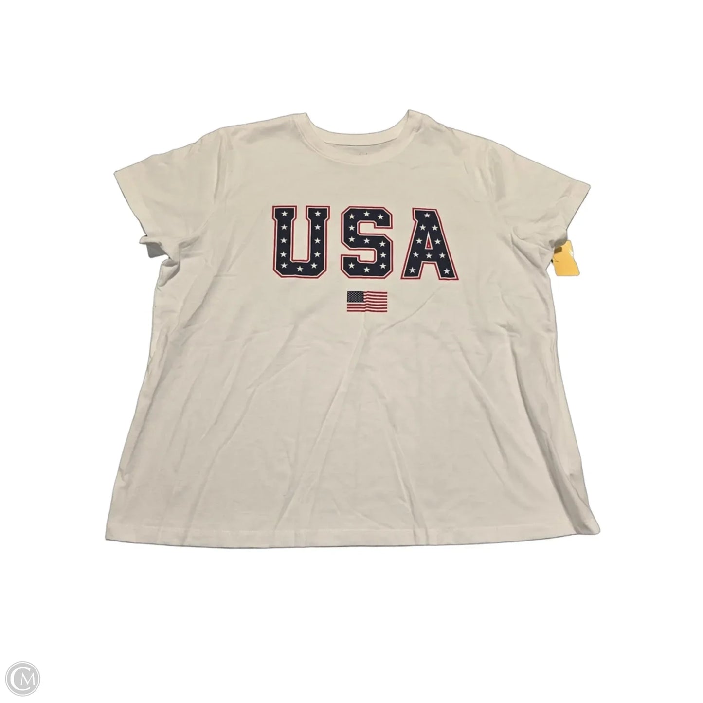 Top Short Sleeve By Universal Thread In White, Size: Xl