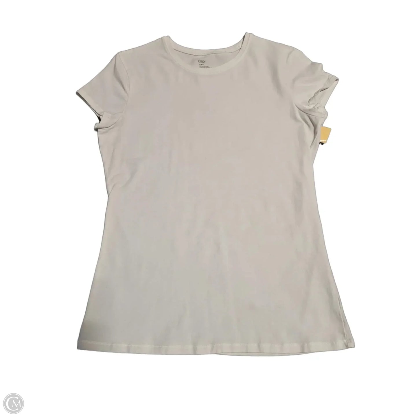 Top Short Sleeve Basic By Gap In White, Size: L