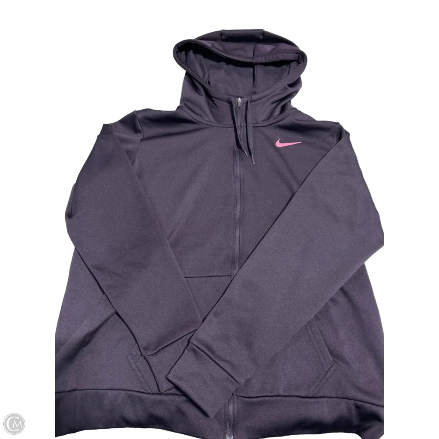 Athletic Jacket By Nike In Maroon, Size: Xl