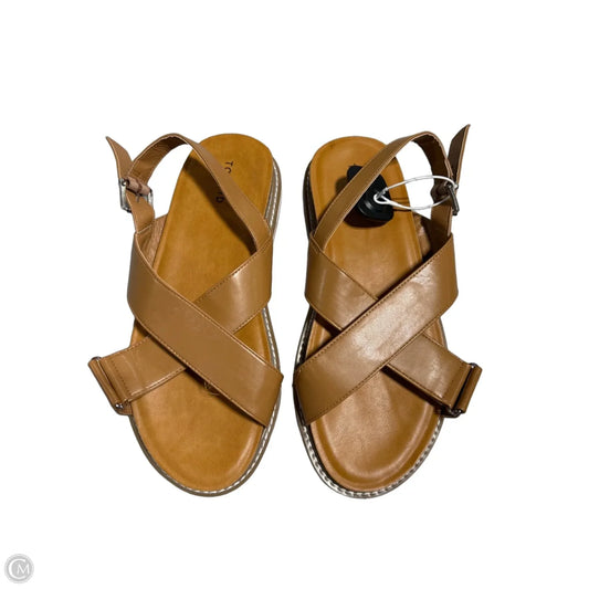Sandals Flats By Torrid In Brown, Size: 12