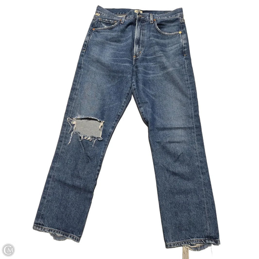 Jeans Straight By Citizens Of Humanity In Blue Denim, Size: 6