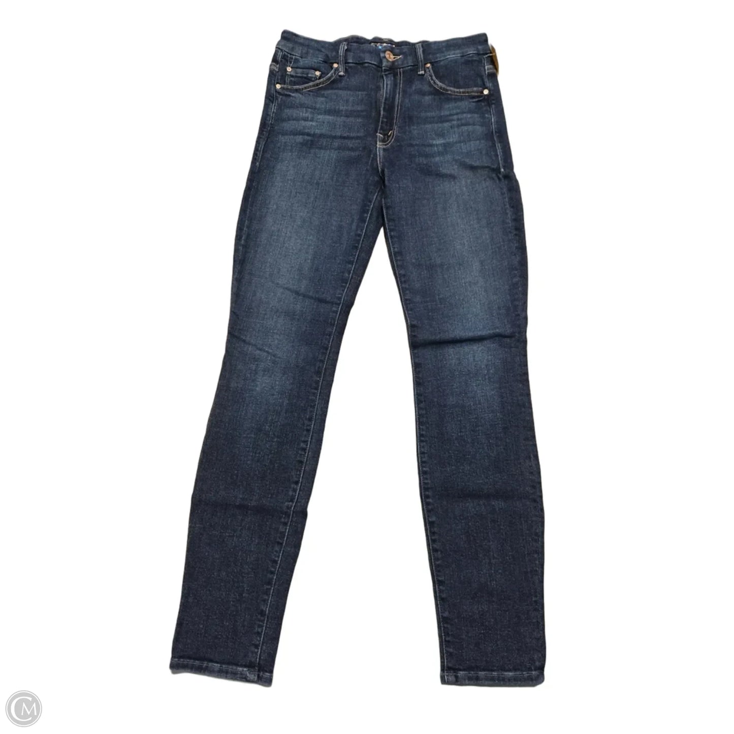 Jeans Straight By Mother In Blue Denim, Size: 6