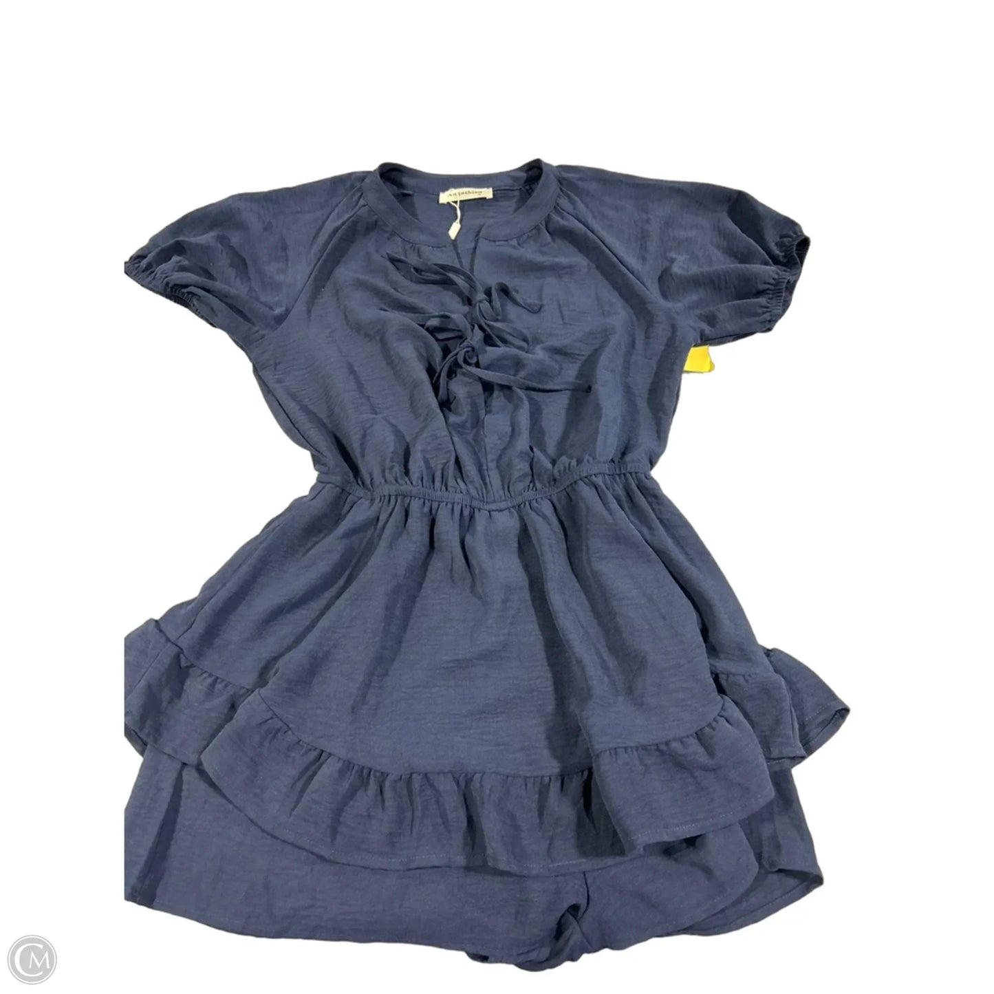 Dress Casual Short By Angashion In Navy, Size: S