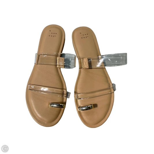 Sandals Flats By A New Day In Clear, Size: 8.5