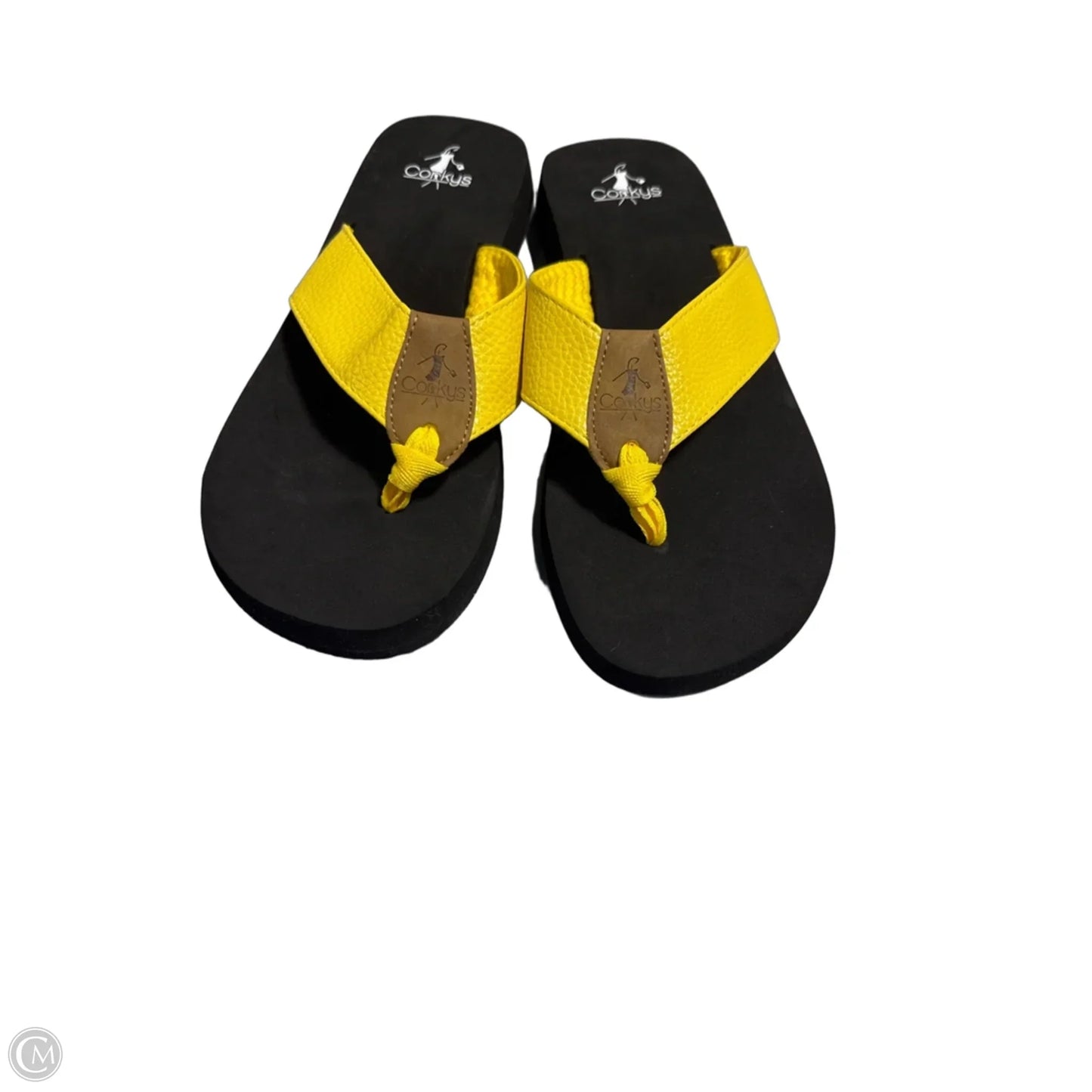 Sandals Flats By Corkys In Yellow, Size: 10