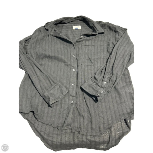 Top Long Sleeve By American Eagle In Black, Size: M