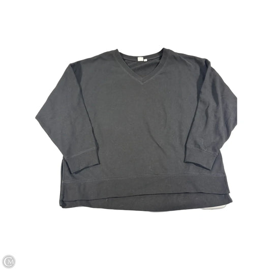 Top Long Sleeve By Gap In Black, Size: L